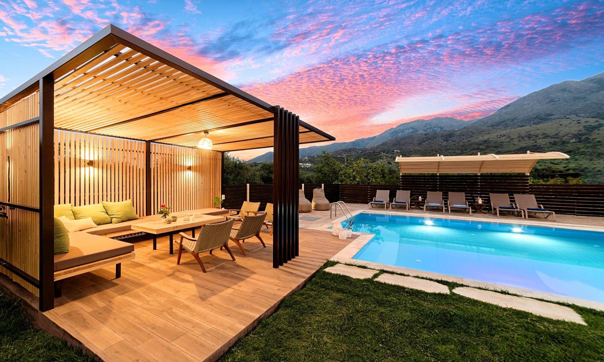 Cretan Sunrise Villa Heated Pool Dhimitroulianá Exterior photo