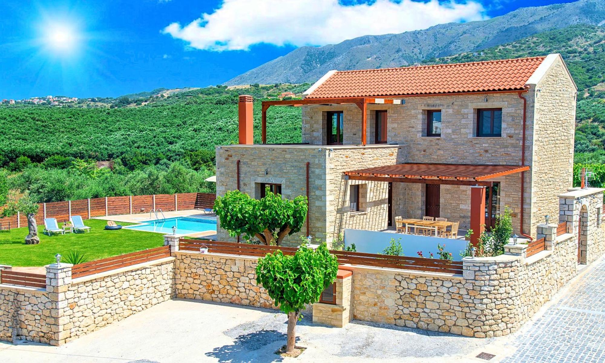 Cretan Sunrise Villa Heated Pool Dhimitroulianá Exterior photo