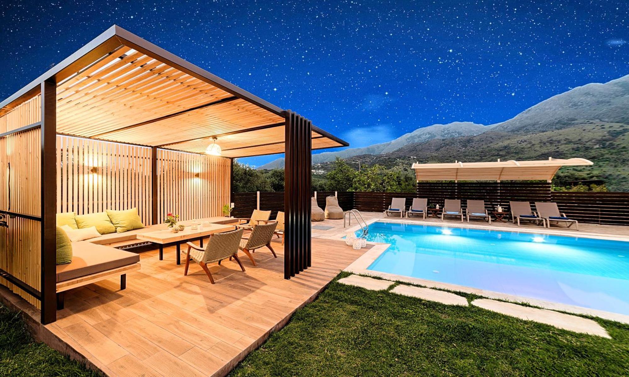 Cretan Sunrise Villa Heated Pool Dhimitroulianá Exterior photo