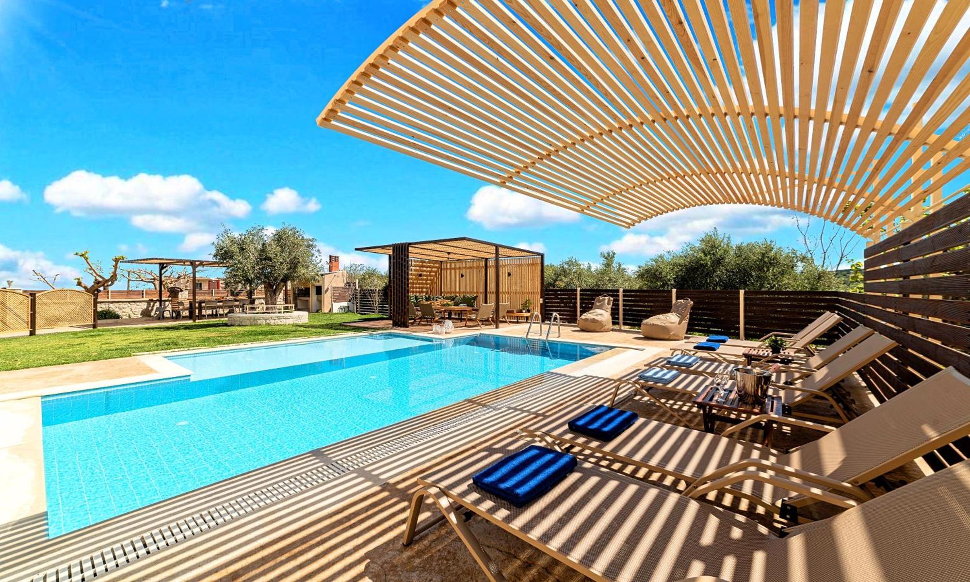 Cretan Sunrise Villa Heated Pool Dhimitroulianá Exterior photo